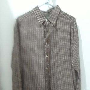 Dockers plaid button up long sleeve shirt